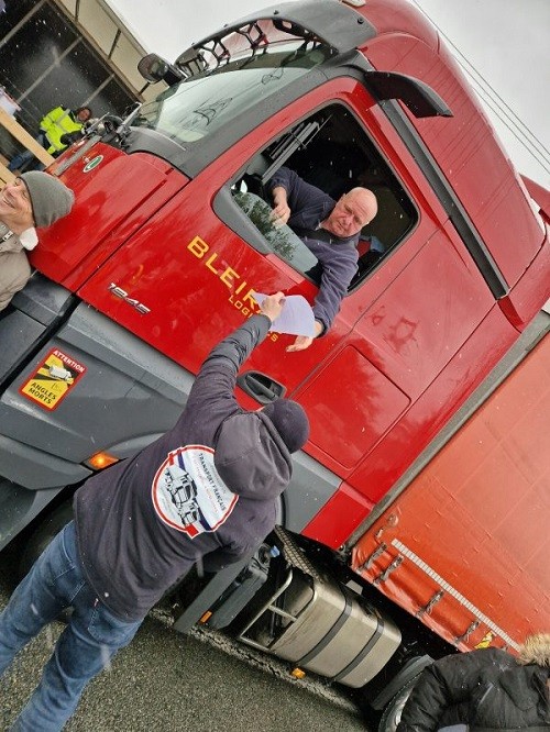 протест дальнобойщиков во Франции