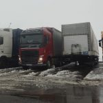 Фуры около границы Беларуси. Зима 2023