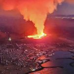 Извержение на окраине Гриндавика, 14 января 2024 года