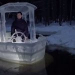 Белорус построил ледяной корабль