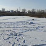 Зимний водоём в Гродненской области