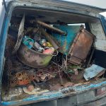 Вот такой лом вёз водитель буса