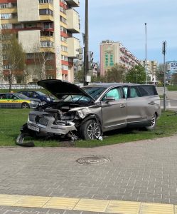 Кроссовер китайский в ДТП в Бресте