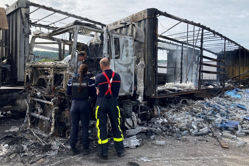 Дальнобойщик из Беларуси сгорел во Франции Дальнобойщик сгорел во Франции