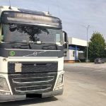 Пьяный дальнобойщик попался