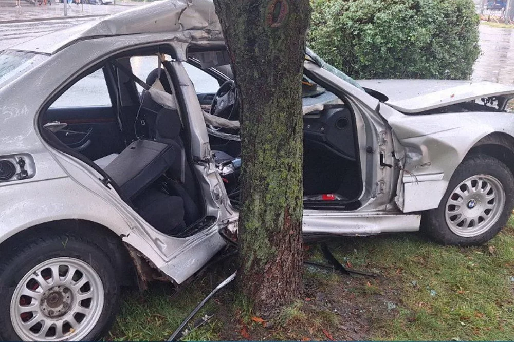 Авария БМВ в Бресте