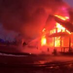 Пожар дома в Пинском районе, 1pr.by