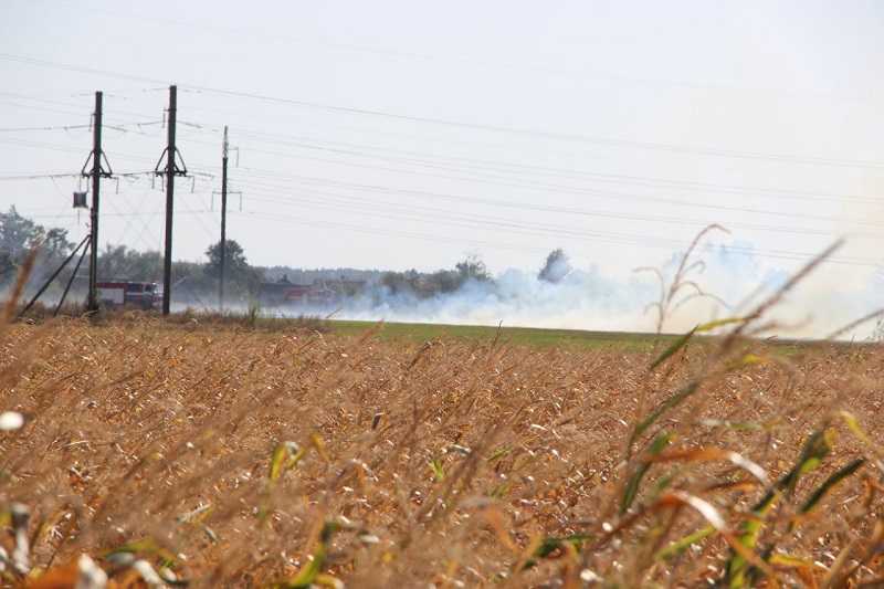 Дым шёл в сторону деревни Сёмоновщина