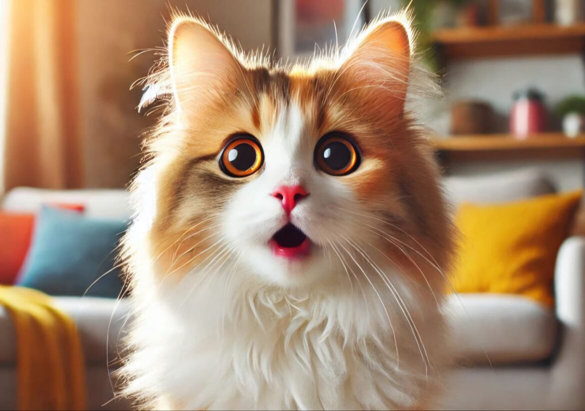 Удивлённый кот