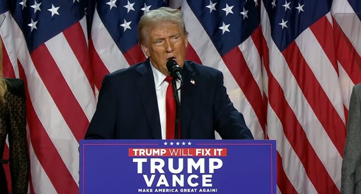 «Я собираюсь остановить войны»: Трамп объявил о победе на выборах в США Дональд Трамп