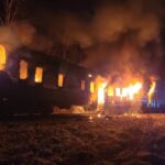 В Гродненской области горел поезд