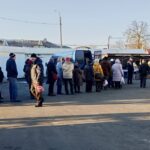 Очередь за яйцами в Ивацевичах