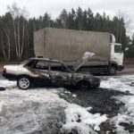 В Берёзовском районе горела Ауди