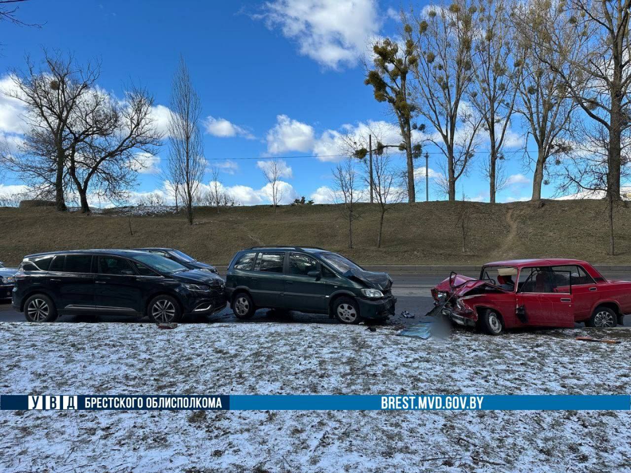 В Барановичах было ДТП с четырьмя авто