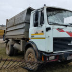 Грузовик МАЗ переехал