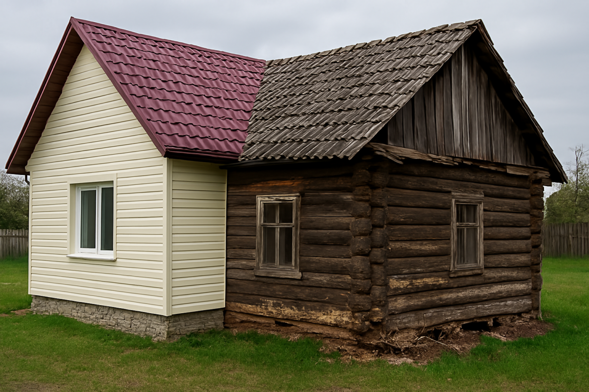 старый дом в новый