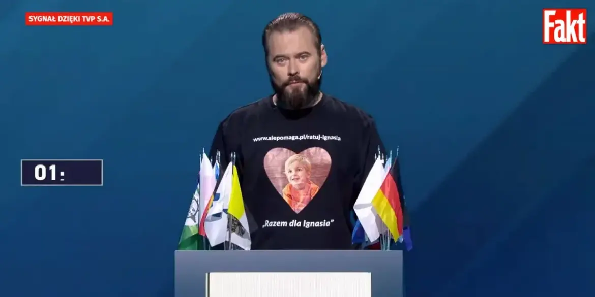 польский политик на дебатах