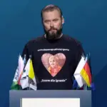 польский политик на дебатах