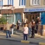 Очередь в поликлинику в Гомеле