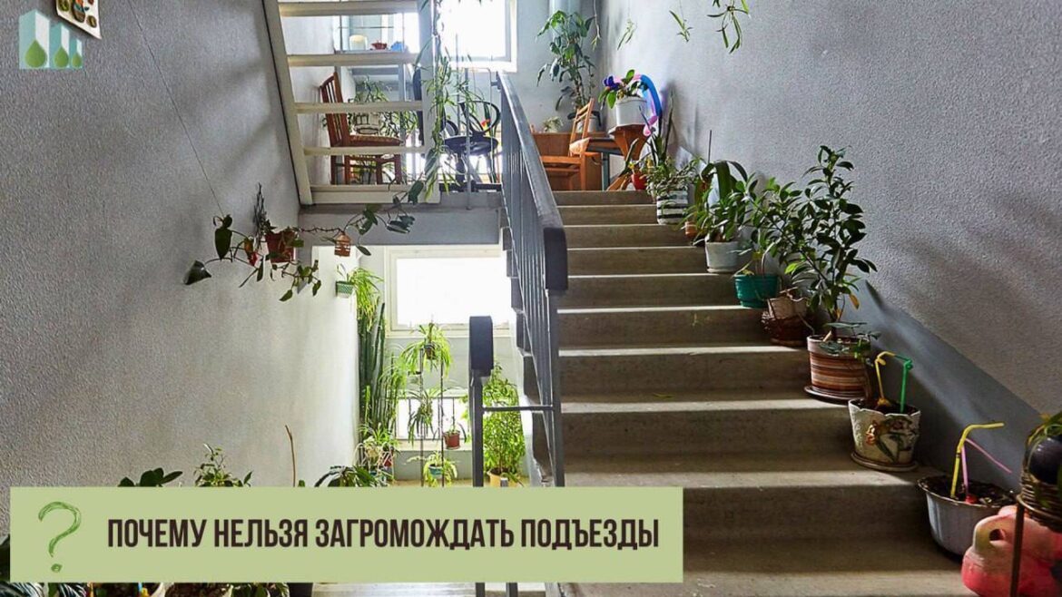 Почему нельзя загромождать подъезды захламлённые подъезды