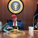 Трамп во время бомбёжки Ирана