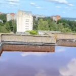 В Могилёве затопило крышу