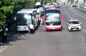 Автобусы на границе в Бресте