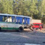 ДТП с автобусом на М1 в Берёзовском районе