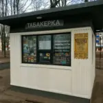 Киоск «Табакерка» в парковой зоне