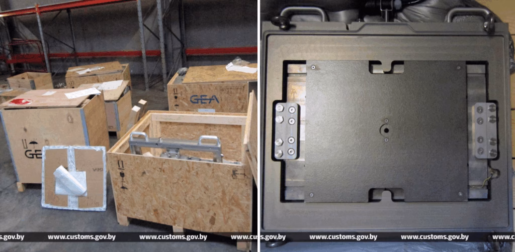 партия незадекларированного груза, изъятая белорусскими таможенниками на пункте пропуска «Козловичи»