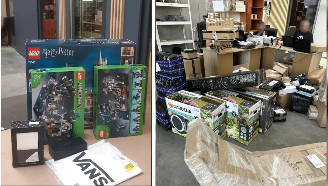 Схема работала гладко… пока не сдали Рабочее помещение с сотрудниками за ноутбуками и грудами посылок, снятое в Польше