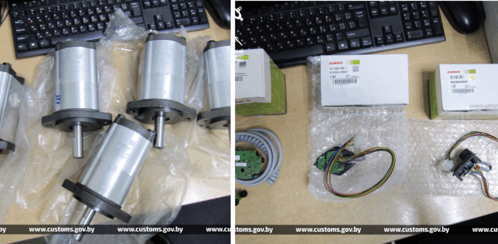 Гидромоторы и электронные компоненты, скрытые в багаже водителя автобуса на границе.