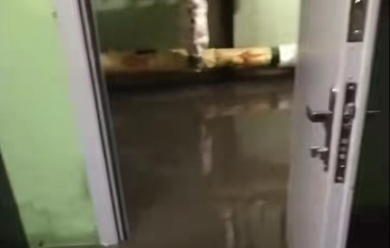 Потоп в подвале в Кобрине