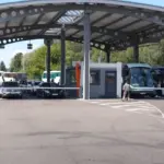 погранпереход с машина и автобусами