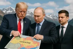 Трамп и Путин на Аляске