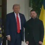 Дональд Трамп встречает Владимира Зеленского