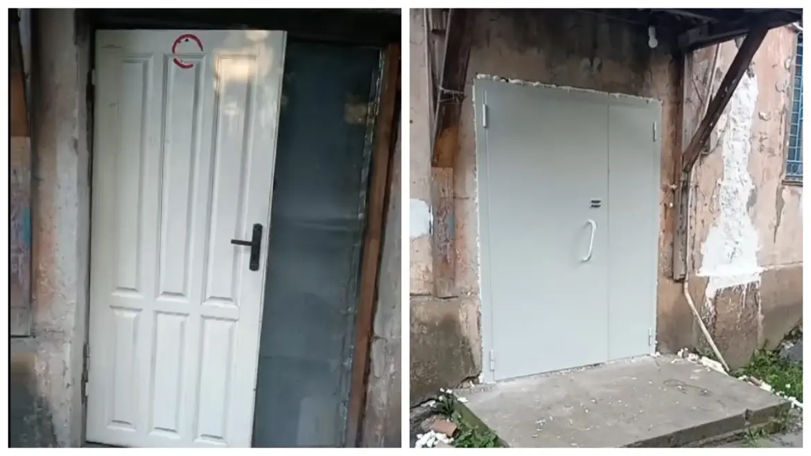 Установили дверь