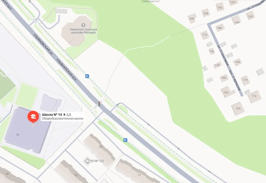 Карта этой местности в Мозыре