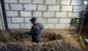 Труп откопали