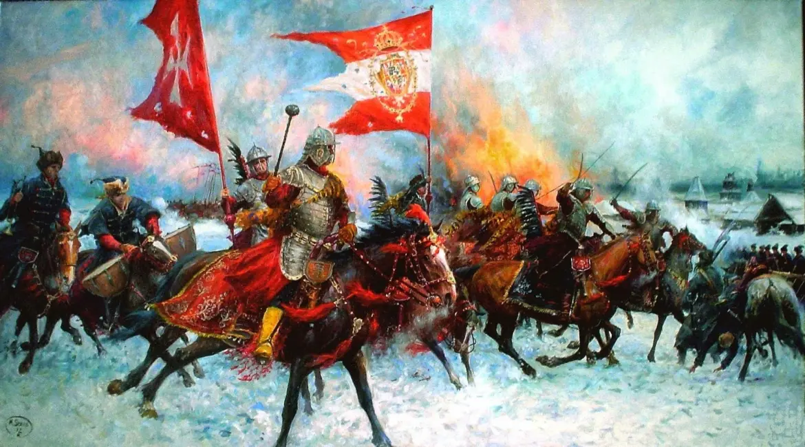 Атака гусар Речи Посполитой