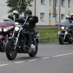 Байкеры в городе Берёза Брестской области