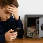 подросток переписывается с мошенниками