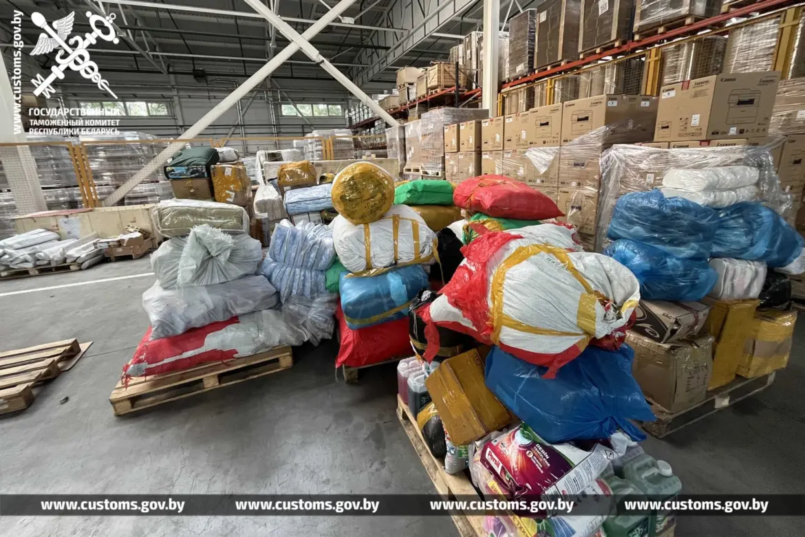 задержанный товар на складе таможни