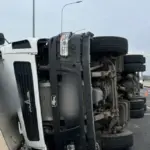 МАЗ перевернулся в Бресте