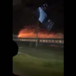 поезд в огне