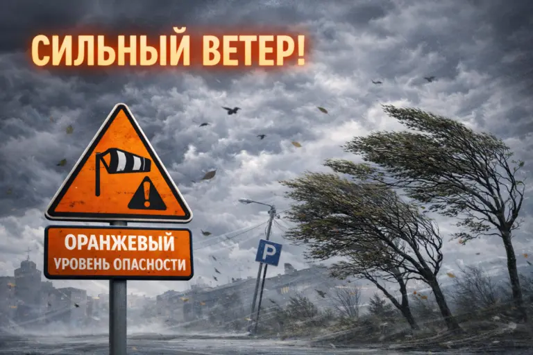 Оранжевый уровень опасности — погода в Беларуси ухудшится сильный ветер