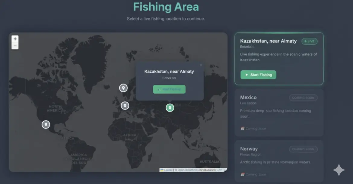 Клюёт в прямом эфире — в Казахстане тестируют рыбалку из дома рыбалка