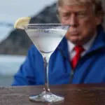 Трамп со стаканом мартини