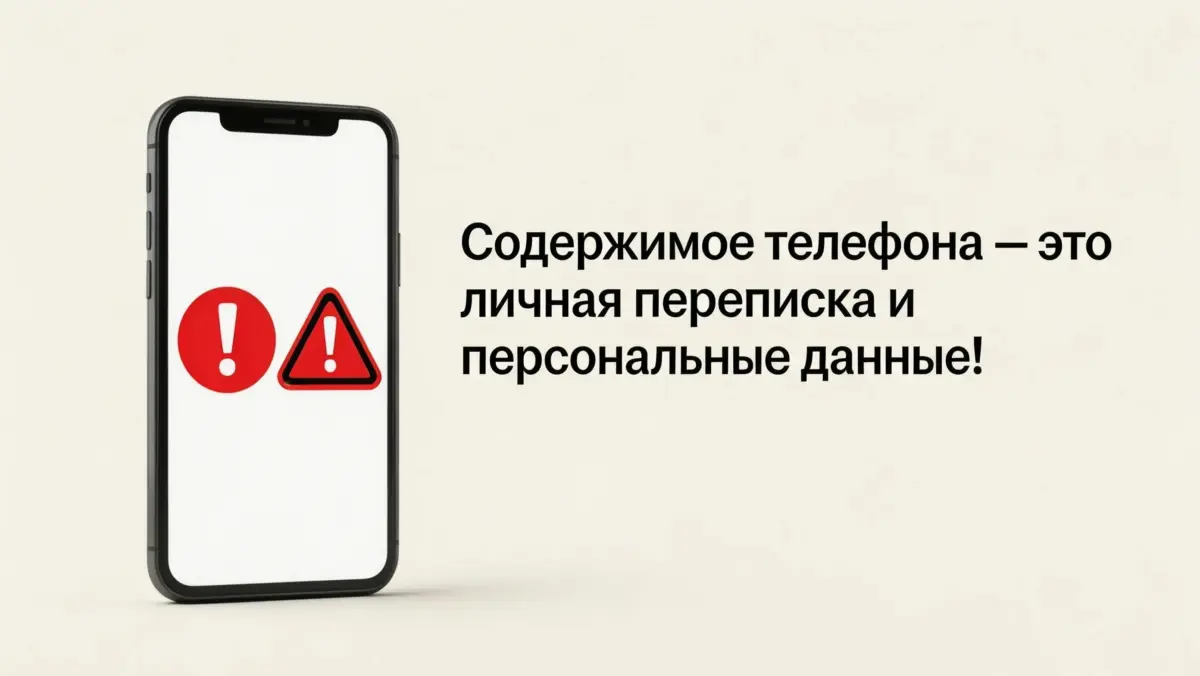 содержимое телефона