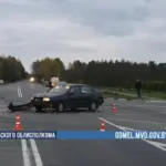 В Гомеле Volkswagen столкнулся с мотоциклом